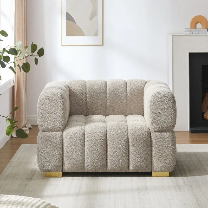 Fauteuil d'appoint capitonné