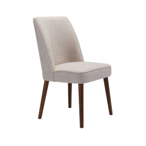 Chaise rembourrée en tissu beige