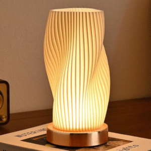 Lampe de chevet design ondulée moderne