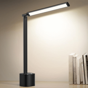 Lampe de bureau LED noire minimaliste