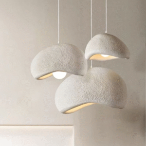 Suspension design organique blanche